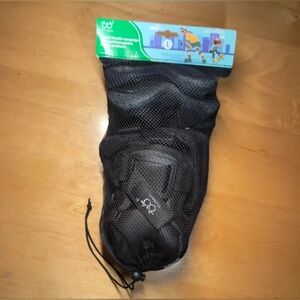 TXJ Sports Kids Knee Pads Elbow Pads Wrist Guards Protective Gear Black SzL NIB